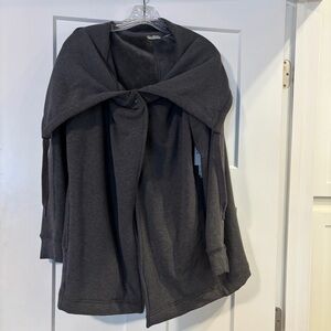 NWT Zella Charcoal Gray Amazing Cozy Wrap Jacket